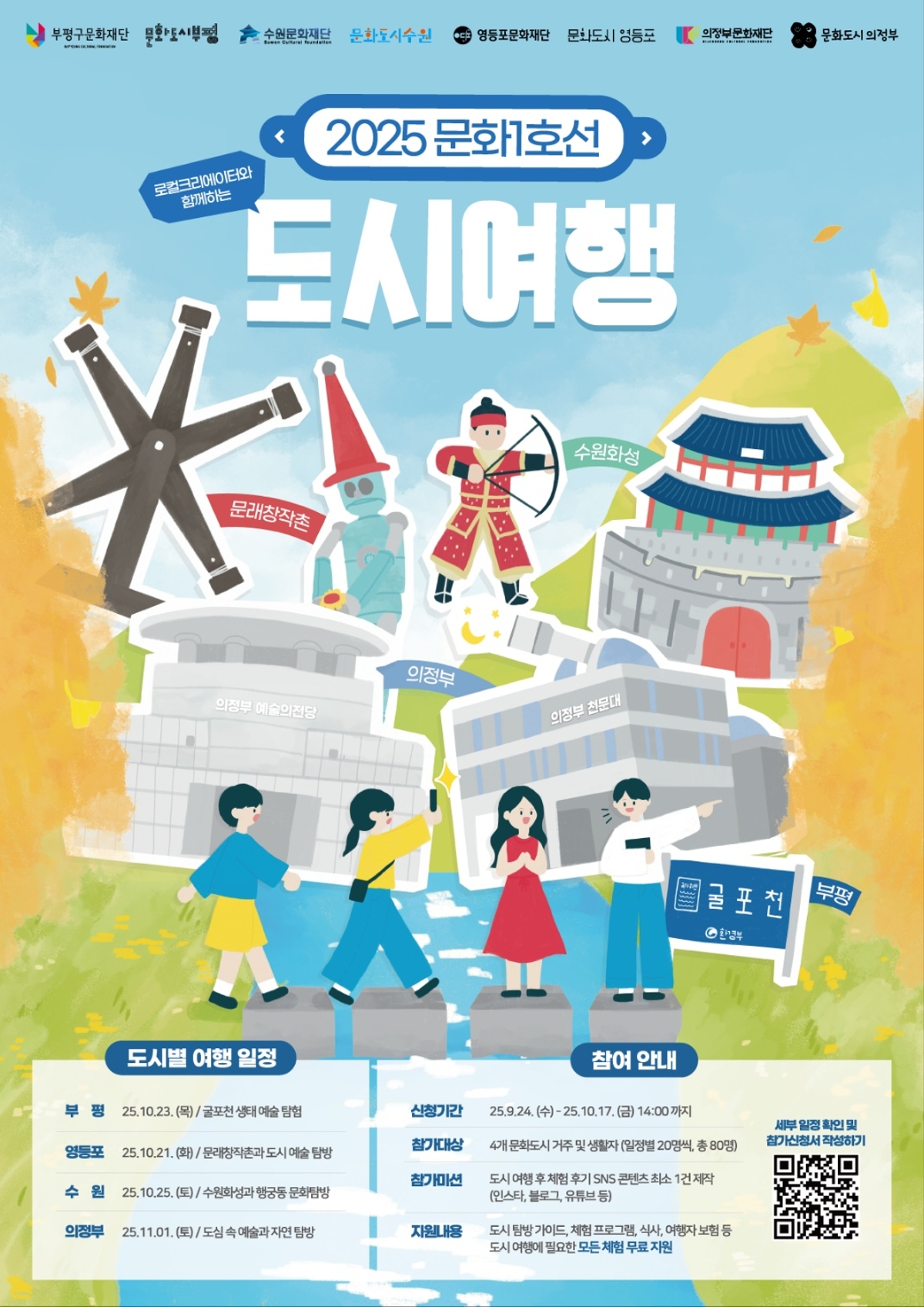 2025 문화1호선 도시여행 포스터